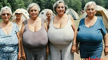 classy church granny milfs with huge saggy melons