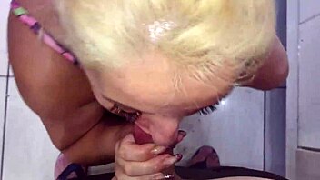 blonde big ass milf blown and fucked hard in kitchen pov homemade!