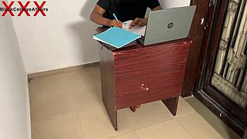 big ass ebony bends over for teasing monster cock doggystyle