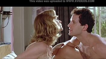 isabelle huppert spies from the bedroom window in lingerie