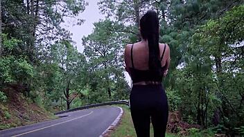 Skinny Latina Gas Station Walk Fingering Wet Pussy Pov