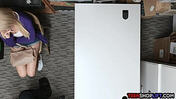 Big Ass Thief Teen Caught and Punished Roughly