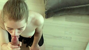 Skinny Ballerina Teases Standing Fuck and Creampie