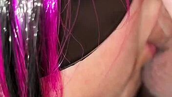 Colombian Sabrinafoxy Gagging Deepthroat Swallows Follower Cum