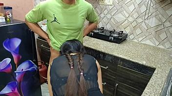 desi bhabhi gets kitchen fucked rough by devar's monster cock