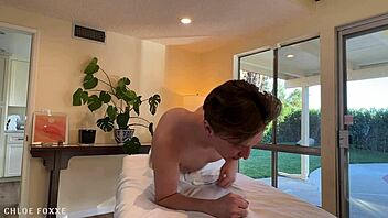 My oiled redhead pov riding happy ending cum