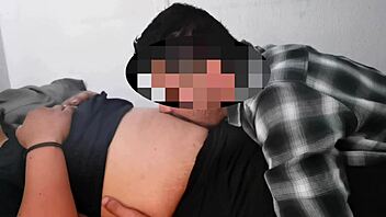 craving milf's soft belly licked to fetish orgasm explosion