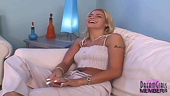 Blonde Smokeshow Marcelis Nude Casting On Sofa!