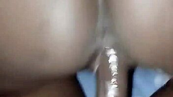 sexy ebony babe rides huge cock hard in homemade pov