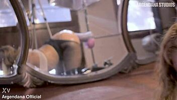 milf pounds huge dildo on fuck machine in heels frenzy