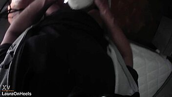 hey, watch this gorgeous milf take cash for deepthroat blowjob and cum swallow