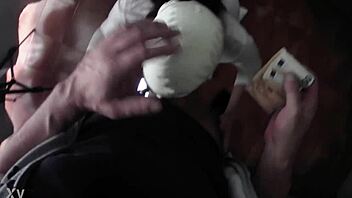 hey, watch this gorgeous milf take cash for deepthroat blowjob and cum swallow