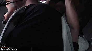 hey, watch this gorgeous milf take cash for deepthroat blowjob and cum swallow