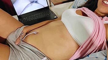 wanna see this pregnant latina milf ride her fingers to a moaning orgasm?