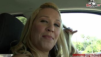 Curvy blonde slut picked up by bbc for natural tits cumshot pounding