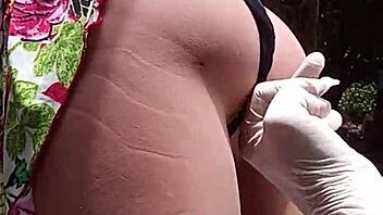 guy comes home first sucks realistic fuck doll cock toy hard