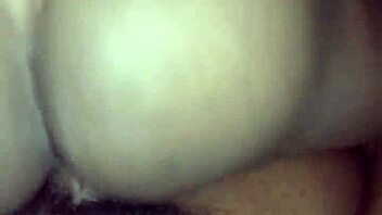 sexy ebony babe rides huge cock hard in homemade pov