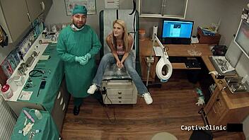 Lesbian torment in clinics of america with hope harper backstage