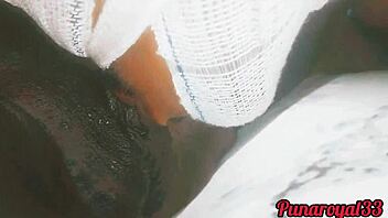 Sexy nurse roleplay makes patient cum all over her tits