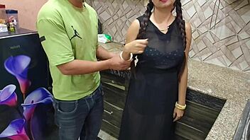 desi bhabhi gets kitchen fucked rough by devar's monster cock