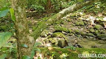 i love sucking big black cock outdoors in nature with this hot milf