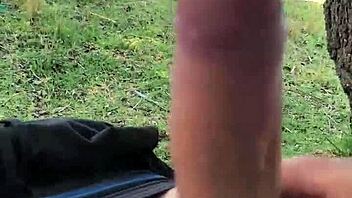 flashing my monster cock outdoors hoping someone spots the huge bulge