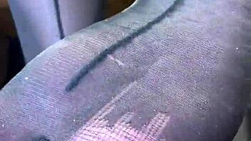 Goddess Long Legs Big Ass Black Pantyhose Tease