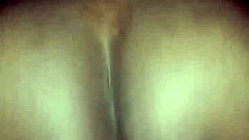 sexy ebony babe rides huge cock hard in homemade pov