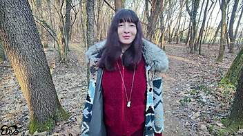 hey instructor you picking me up pregnant in woods for kinky fuck