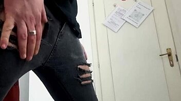 huge italian cock grinds stool stripping to massive cum explosion