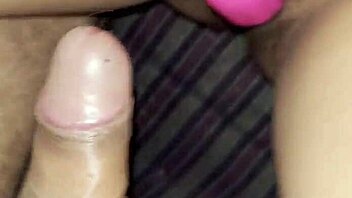 indian wife rides dildo and dick wildly 😍🍆💦