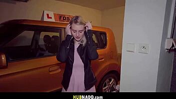 blonde kristy naughty driving lesson fucked by instructor
