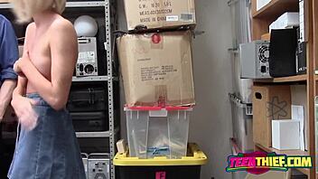 the cute burglar thief hesitates to leave the house