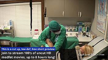 Lesbian torment in clinics of america with hope harper backstage