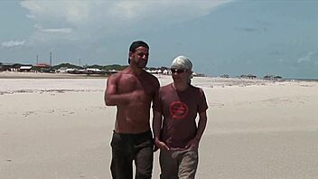 hairy latina milf's outdoor mmf threesome pussy pounding