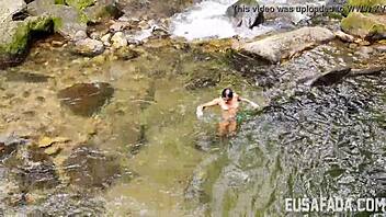 i love sucking big black cock outdoors in nature with this hot milf