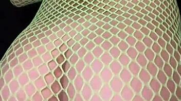 nadia diamo twerks her hot latina ass in fishnet bodysuit slow mo