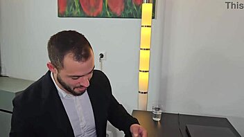 kristina grace gets dap pissed mouthful from boss collegue