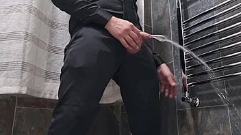 moaning sensually as i stroke my cock to explosive cumshot pov