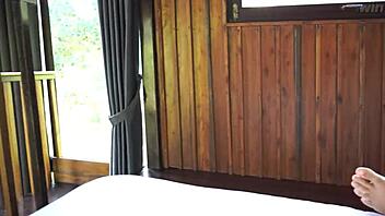 fit couple's public bath turns rough creampie doggystyle pounding