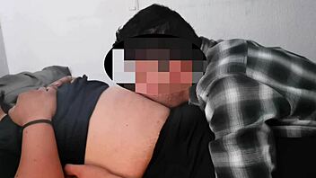 craving milf's soft belly licked to fetish orgasm explosion