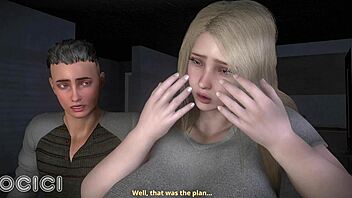 Curvy blonde milf cheats at office, taking doggystyle from boss in 3d hentai