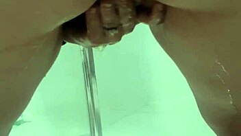 Wanna see this juicy teen squirt bent over the toilet?