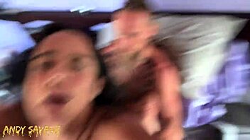 curvy latina girlfriend rides boyfriend rough doggystyle