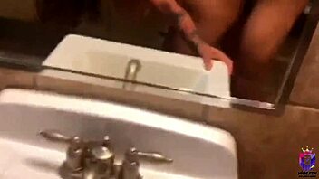 Hot Spanish Babe's Huge Ass Toilet Doggystyle Creampie