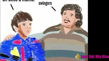 Fat Latina Milf Sucks Santa Gloryhole Cock at Christmas