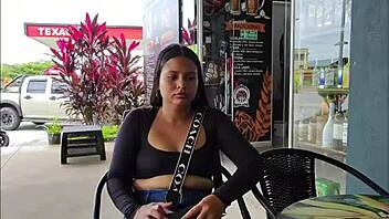 too risky babe wanna fuck right here in public street sex caught