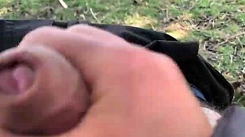 flashing my monster cock outdoors hoping someone spots the huge bulge