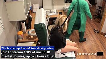 Lesbian torment in clinics of america with hope harper backstage