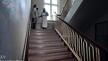 lazy sub slut spanked rough in bdsm prison